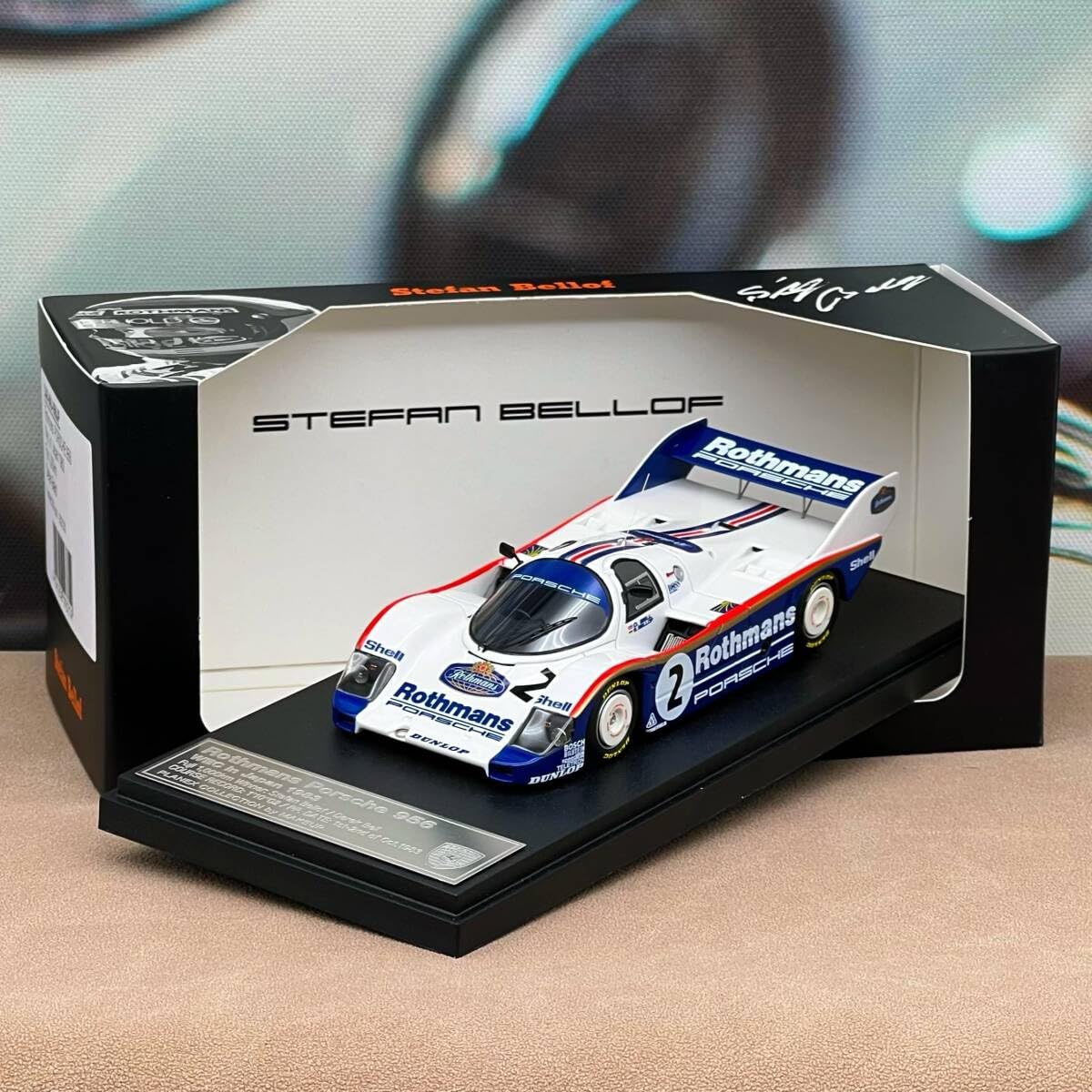 メイクアップ vision 1/43 ポルシェ 956 IAA フランクフルト Amazon | MAKEUPメイクアップ 1/43 ミニカーPorsche 956 ロスマンズ